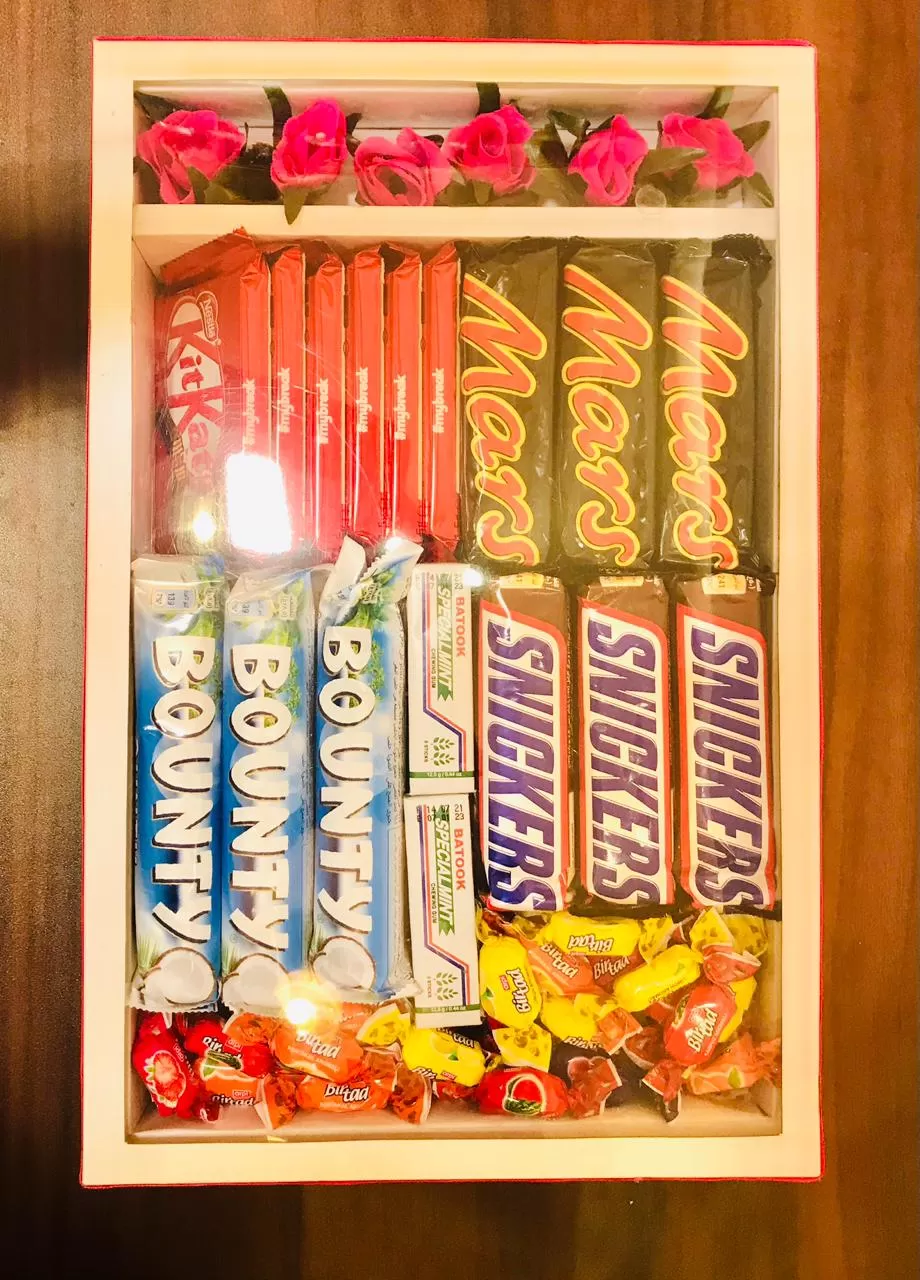 Premium Chocolate Hamper Box - Snickers, Mars, Bounty - image 2