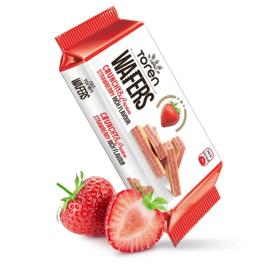 Toren Premium Wafers Strawberry Cream 55g