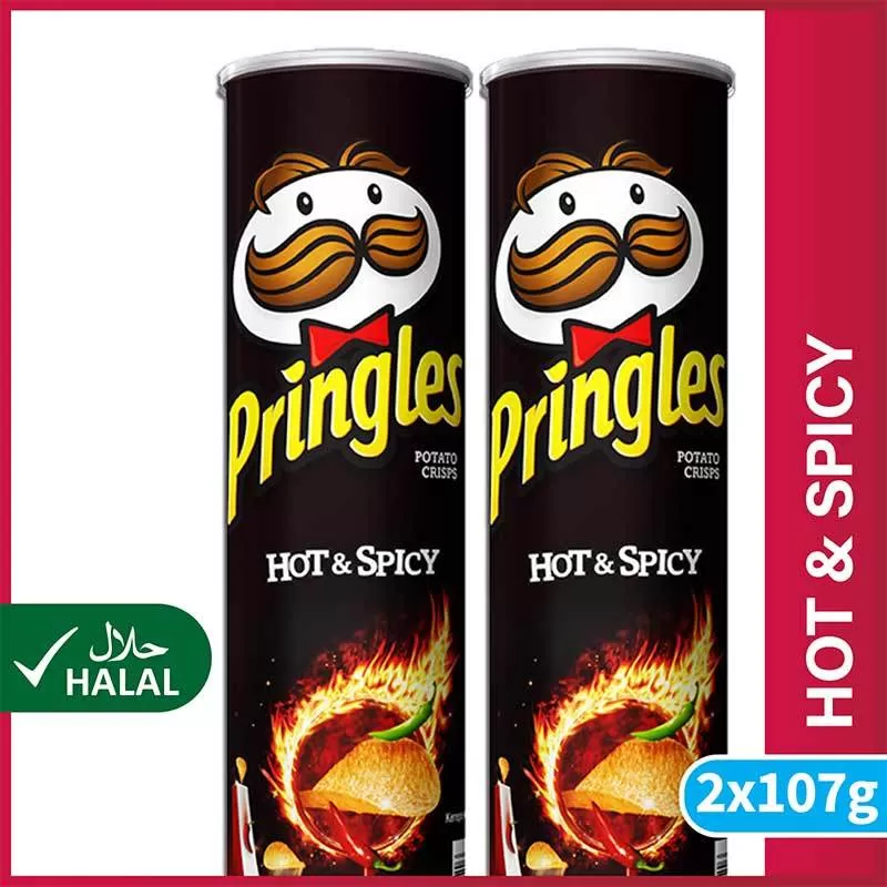 Pringles Hot & Spicy 107g 2Pcs