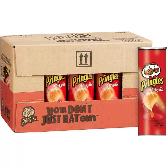 Pringles Oriiginal Chips 165g x19Pcs Pack (Bulk) - image 2