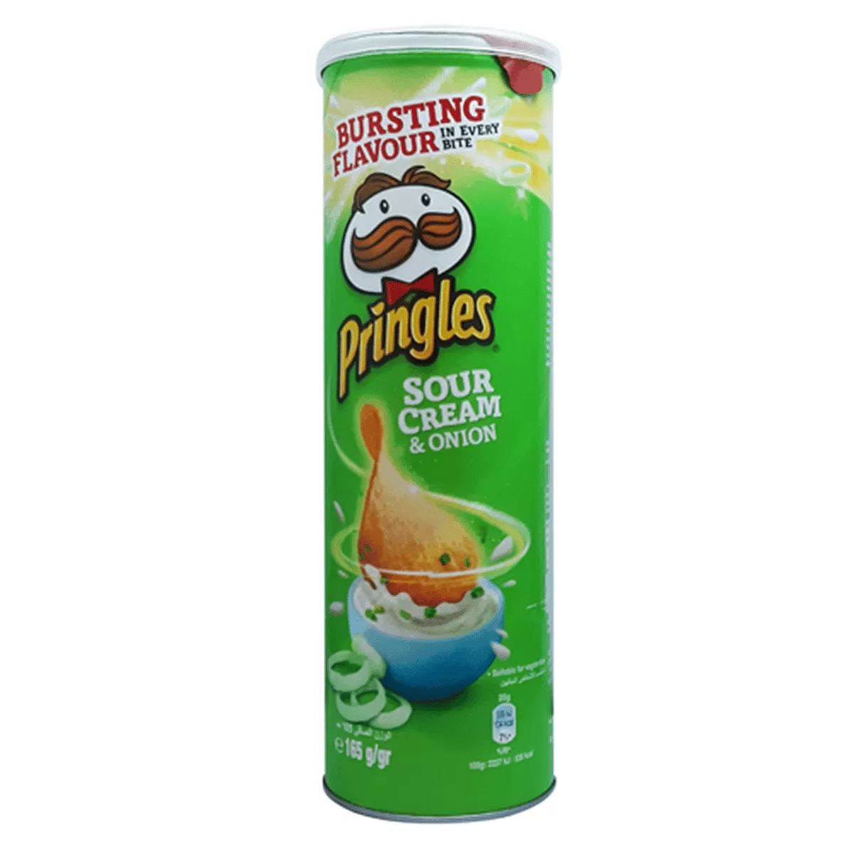 Pringles Potato Chips Sour Cream and Onion 165g