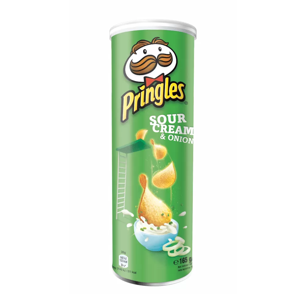 Pringles Potato Chips Sour Cream and Onion 165g - image 2