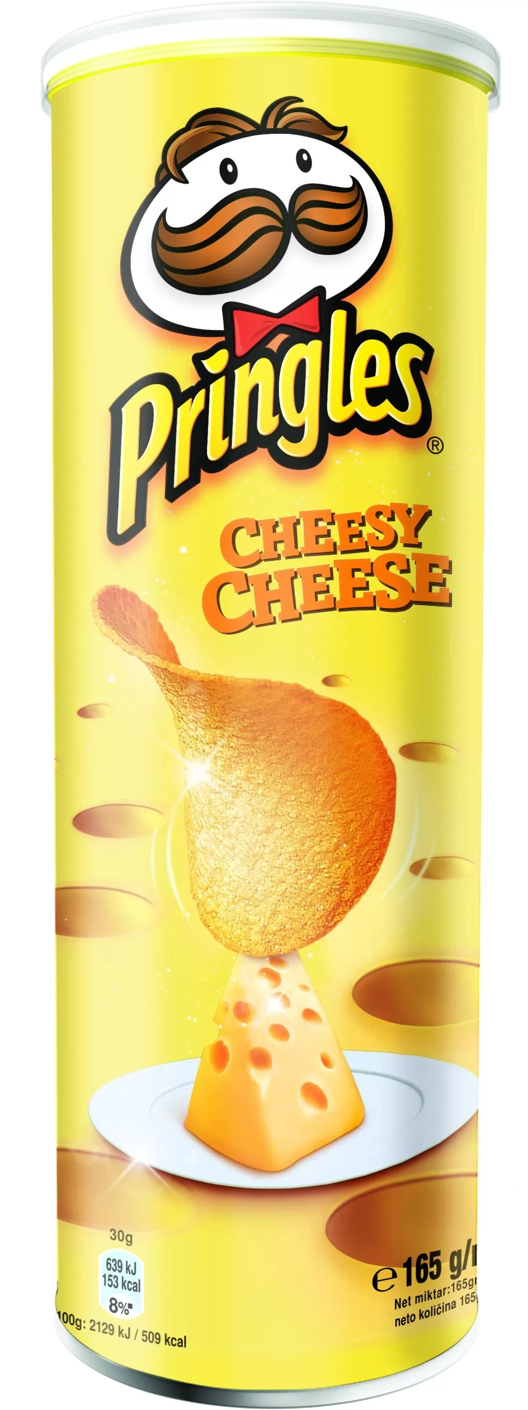Pringles Potato Crisps Cheesy Cheese Flavor