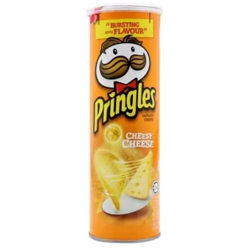 Pringles Potato Crisps Cheesy Cheese Flavor - image 2