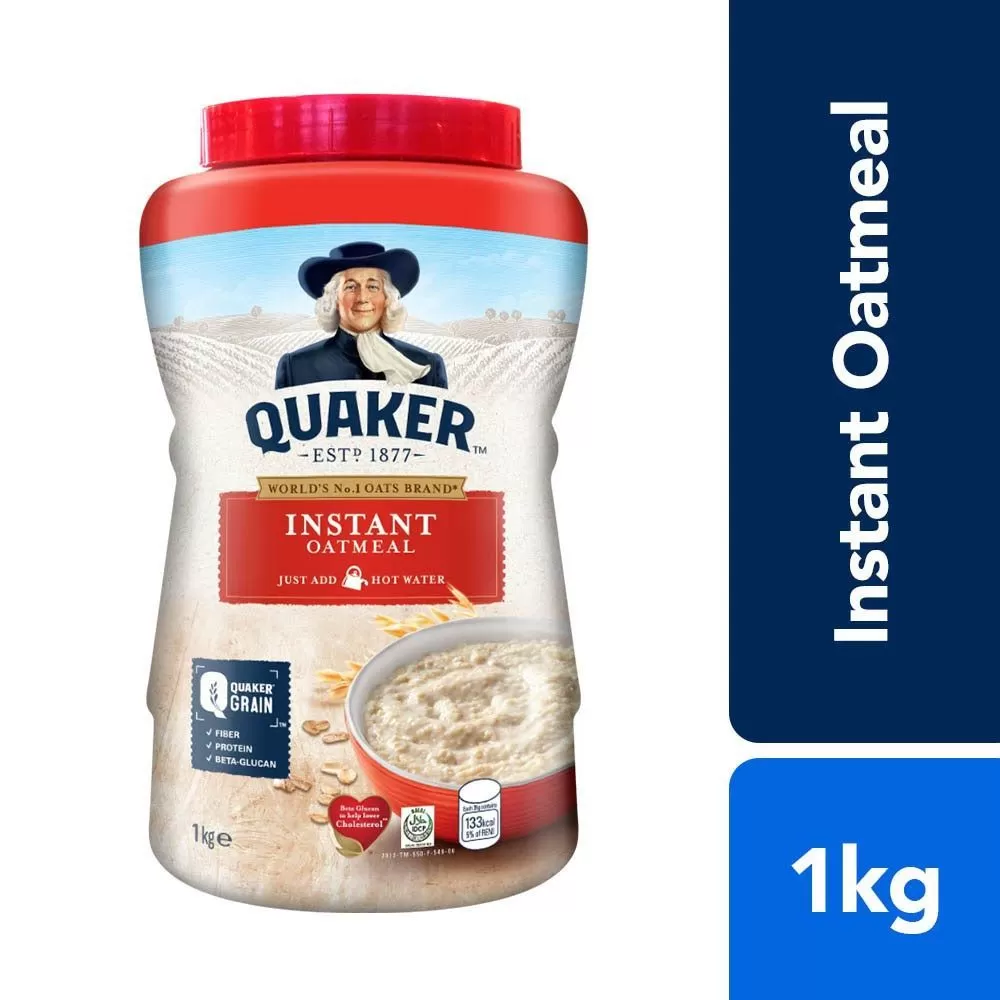 Quaker Instant Oatmeal 1 kg Jar