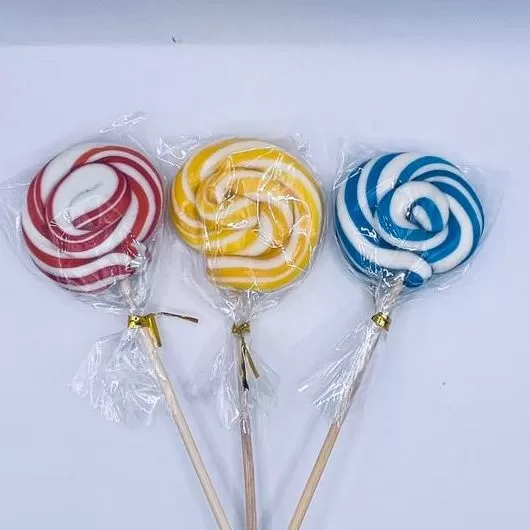 Rainbow Lolipop Sweet Candy Multi Colour x 3pcs