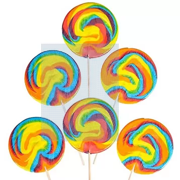 Rainbow Lollipops Colorful Pops x 5 pieces