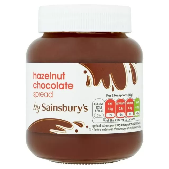 Sainsburys Hazelnut Chocolate Spread 400g Creamy