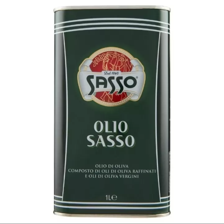 Sasso Olio Di Oliva 1 Liter Olive Oil Can