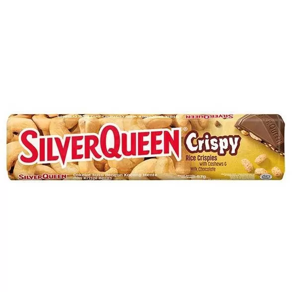 SilverQueen Crispy With Cashew & Milk Chocolate 57g Slab