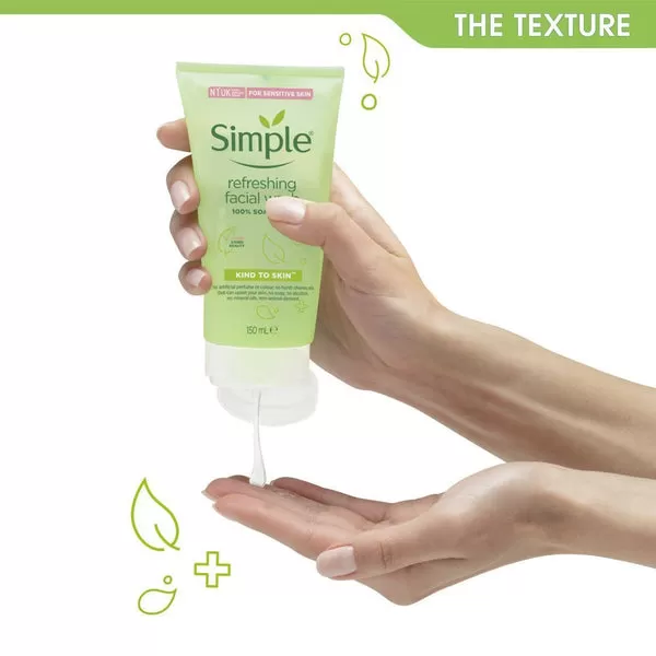 SIMPLE Kind To Skin Refreshing Facial Wash Gel 150ML - image 5