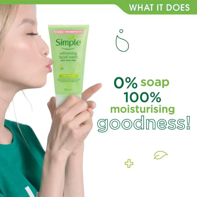 SIMPLE Kind To Skin Refreshing Facial Wash Gel 150ML - image 6