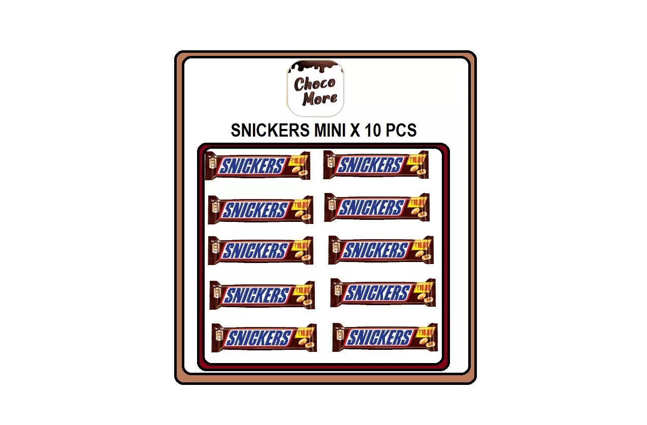 Snickers Mini Chocolate 10 Pcs Combo