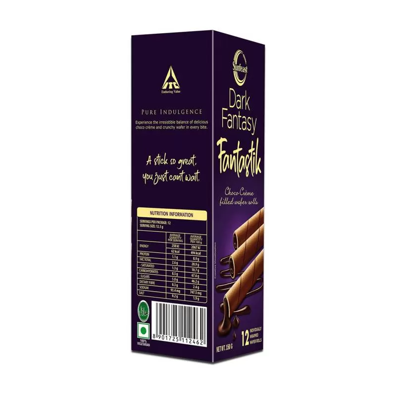 Sunfeast Dark Fantasy Fantastik 150g Wafer Rolls - image 2