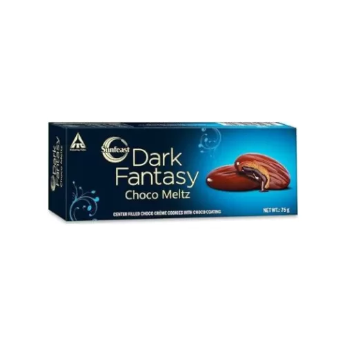 Sunfeast Dark Fantasy Choco Meltz Cookies 75G Tasty