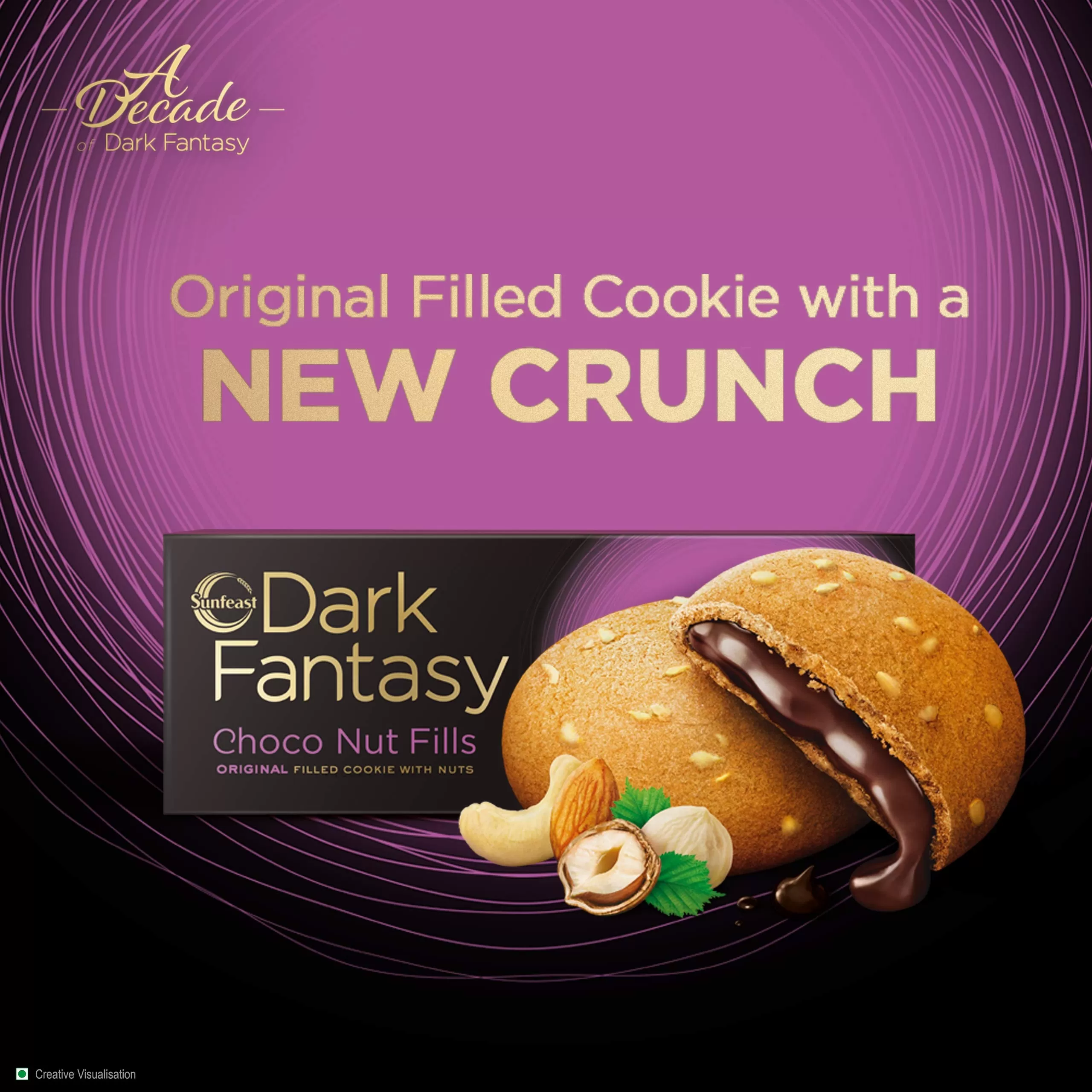 Sunfeast Dark Fantasy Choco Nut Fills Filled Cookies with Nuts - image 5