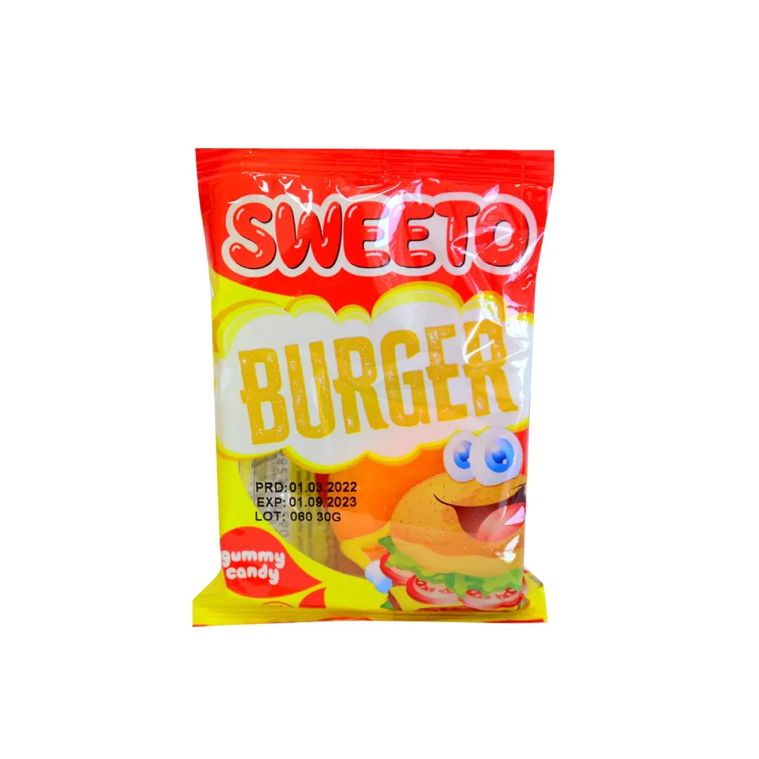 Sweeto Burger Gummies 30g Fun Candy Treat