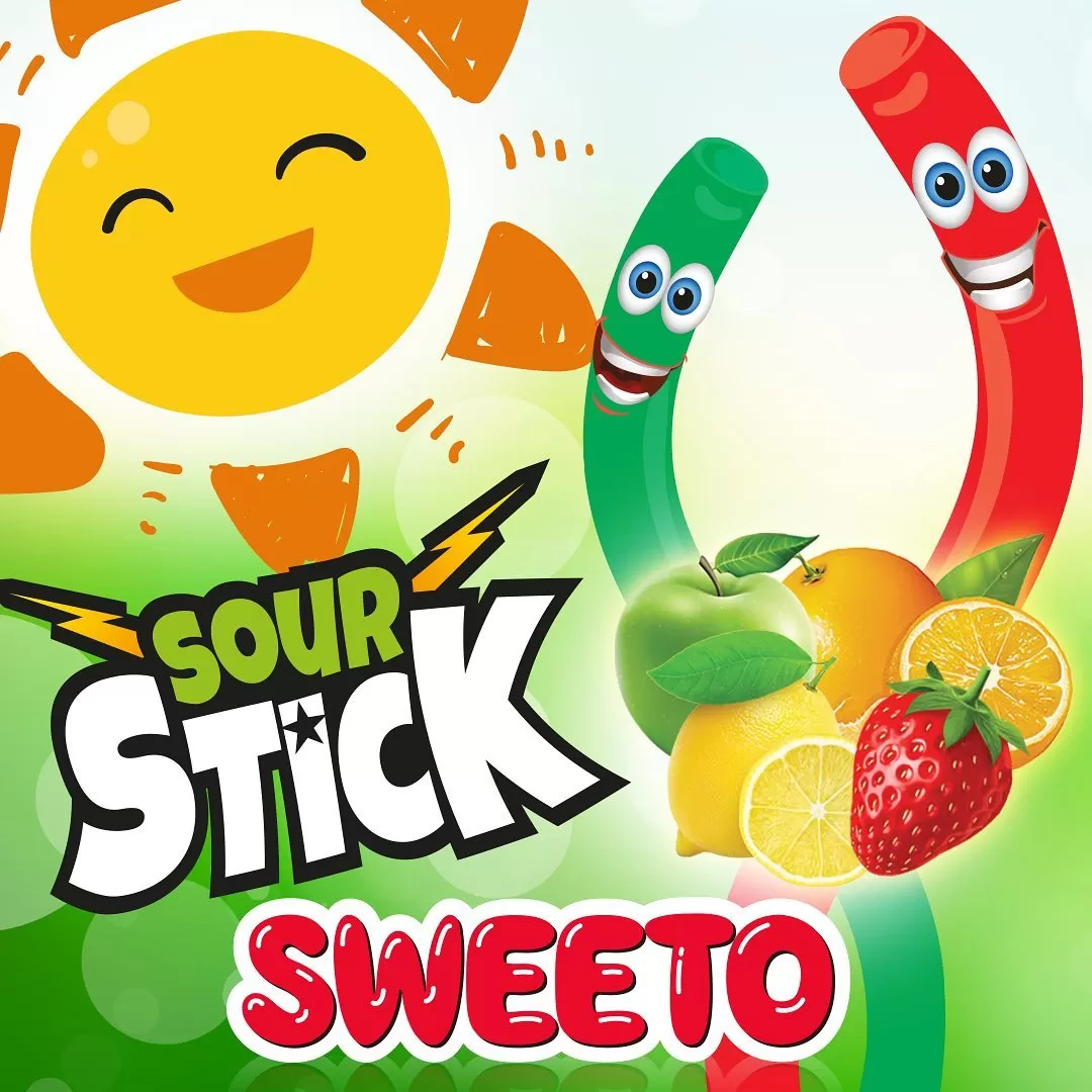 Sweeto MULTICOLOR STICKS Fruit Juice Gummy Candy - image 3