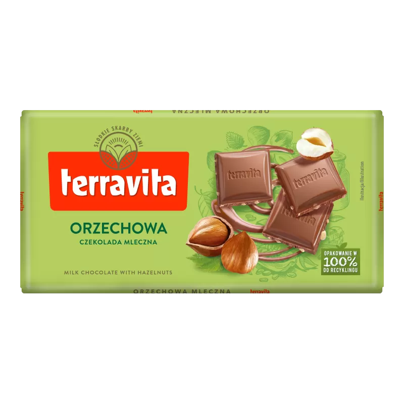 Terravita Milk Chocolate With Hazelnut 100g - image 2