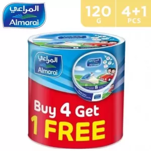 Almarai Triangle Cheese 8S 120 G (4 + 1 Free)