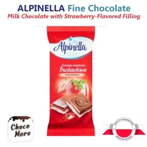Alpinella Fine Milk Chocolate Strawberry Flavoured Fill