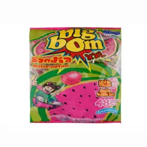 Americandy Big Bom XXL Sandia Watermelon Lollipops 48Pcs