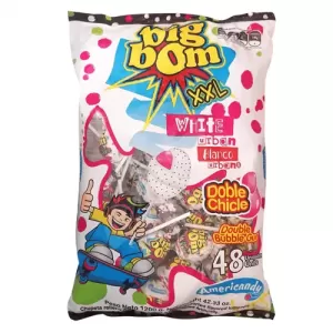 Big Bom XXL Lollipop White Urban 48pcs