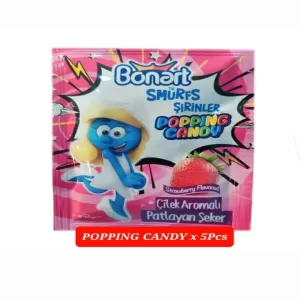 Bonarts Smurfs Sprinkler Popping Candy Dips Strawberry 4g