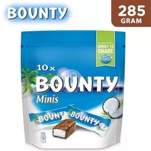 Bounty Minis Pouch 285g 10pcs Pack Chocolate