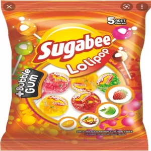 Sugabee Bubble Gum Lolipop XXL 50Pcs Pack