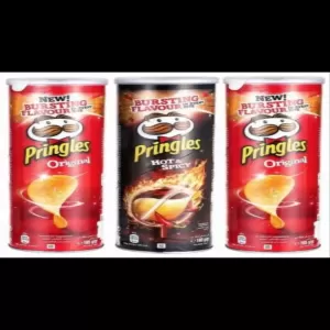 Pringles Hot and Spicy & Original Snack Chips 165g Pack