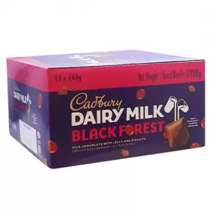 Cadbury Dairy Milk Black Forest 165g x 12 (Bundle)