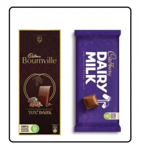 Cadbury Dairy Milk & Bournville Dark Chocolate Combo