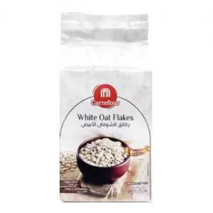 Carrefour White Oats Flakes Quick Cooking Dry High Fibre
