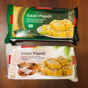 Chhedas Elaichi Sweet Soan Papdi 240g Almonds & Pistachios Coconut 2Pcs