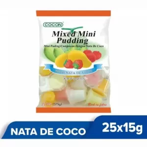 Cocon Mixed Mini Pudding 25 Pieces With Nata De Coco