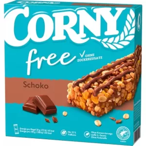 CORNY free chocolate Cereals Muesli bar with milk chocolate
