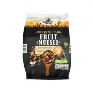Crownfield Muesli Luxury Fruit 750G Oats UK 45% Dried Fruit