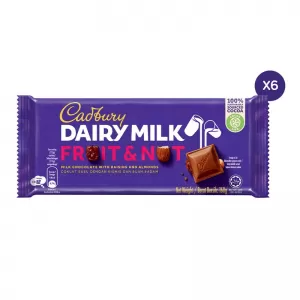Cadbury Dairy Milk Fruit & Nut 160g X6PCS
