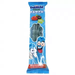 Damla Sour Tubes Soft Candy Blackberry Raspberry Gummy