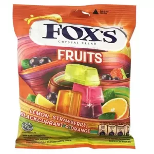 Foxs Crystal Clear Fruits Candy 90g Toffees