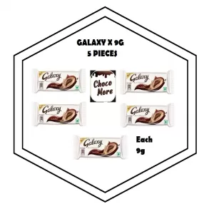 Galaxy Chocolate 9g Minis x 5 pieces Combo Pack