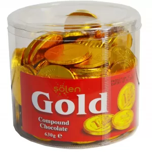 Gold Coiins 630G 150pcs Sweet Cake Decoration