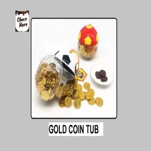 Gold Coiin Chocolate 100pcs Football Tub