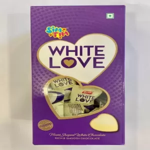 Heart Sim Tim White Love Chocolate 340g 125-Pack