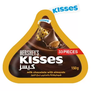 Hersheys Kisses Milk Choc Almonds 150g