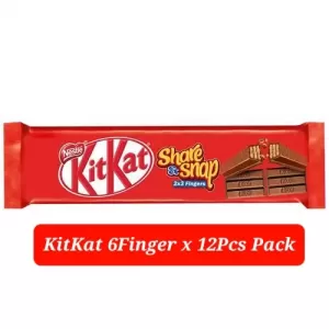 Kitkat 6Finger Share & Snap Wafer Bar Coated With Chocolate