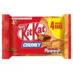 Kitkat Chunky Peanut Butter Milk Chocolate Bar Multipack