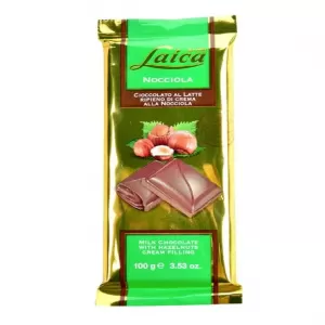 LAICA CHOCOLATE BAR FILLED WITH HAZELNUT 100 GR