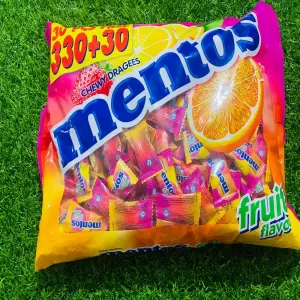 Mentos Fruit Chew Dragees Toffees 972g Pack